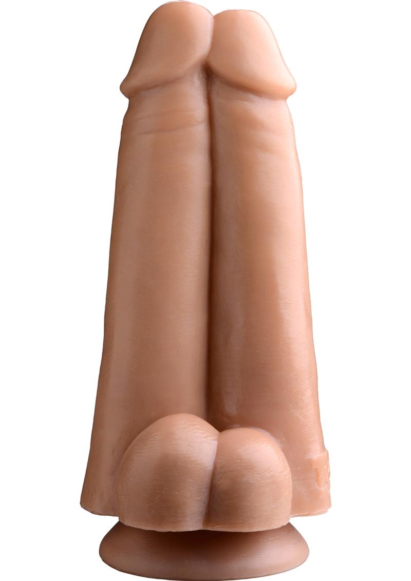 Tom Of Finland Dual Dicks 9.25in Dildo - Vanilla