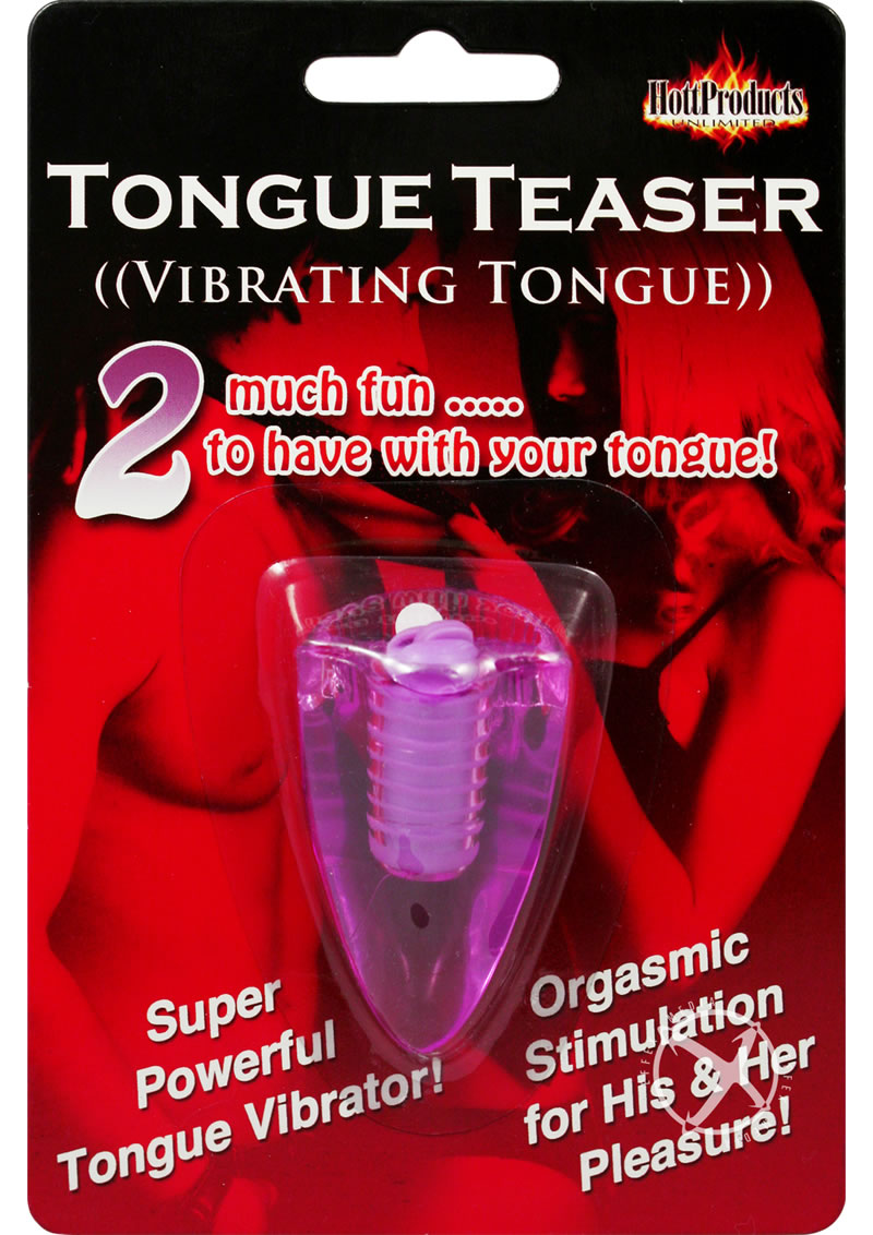 Tongue Teaser Silicone Oral Vibrator - Purple