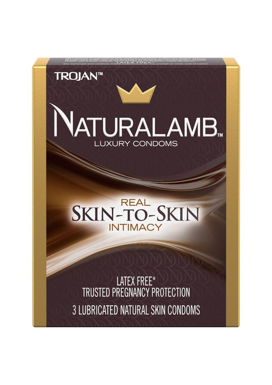 Trojan Naturalamb Luxury Condoms Lubricated - 3 Pack