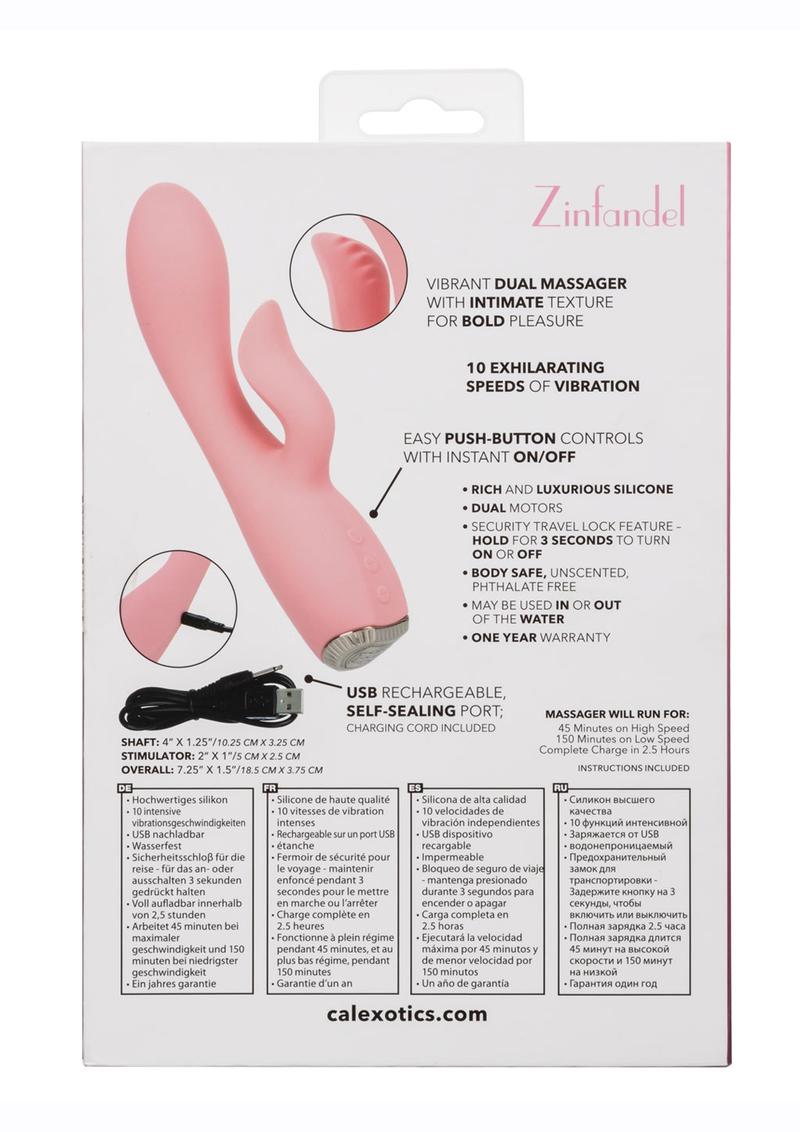 Uncorked Zinfandel Rechargeable Silicone Rabbit Vibrator