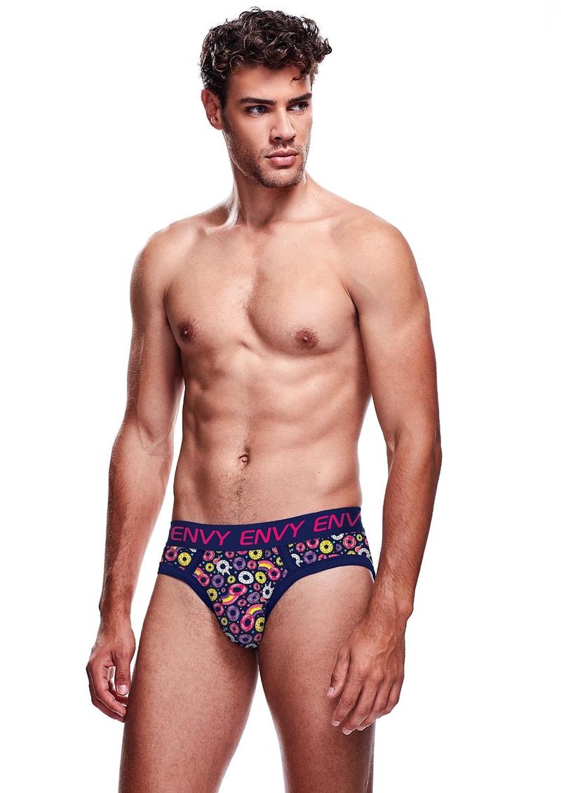 Unicorn and Donuts Brief - Blue - Large/XLarge