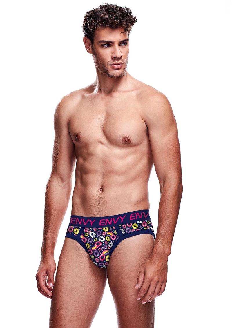 Unicorn and Donuts Brief - Blue - Large/Medium