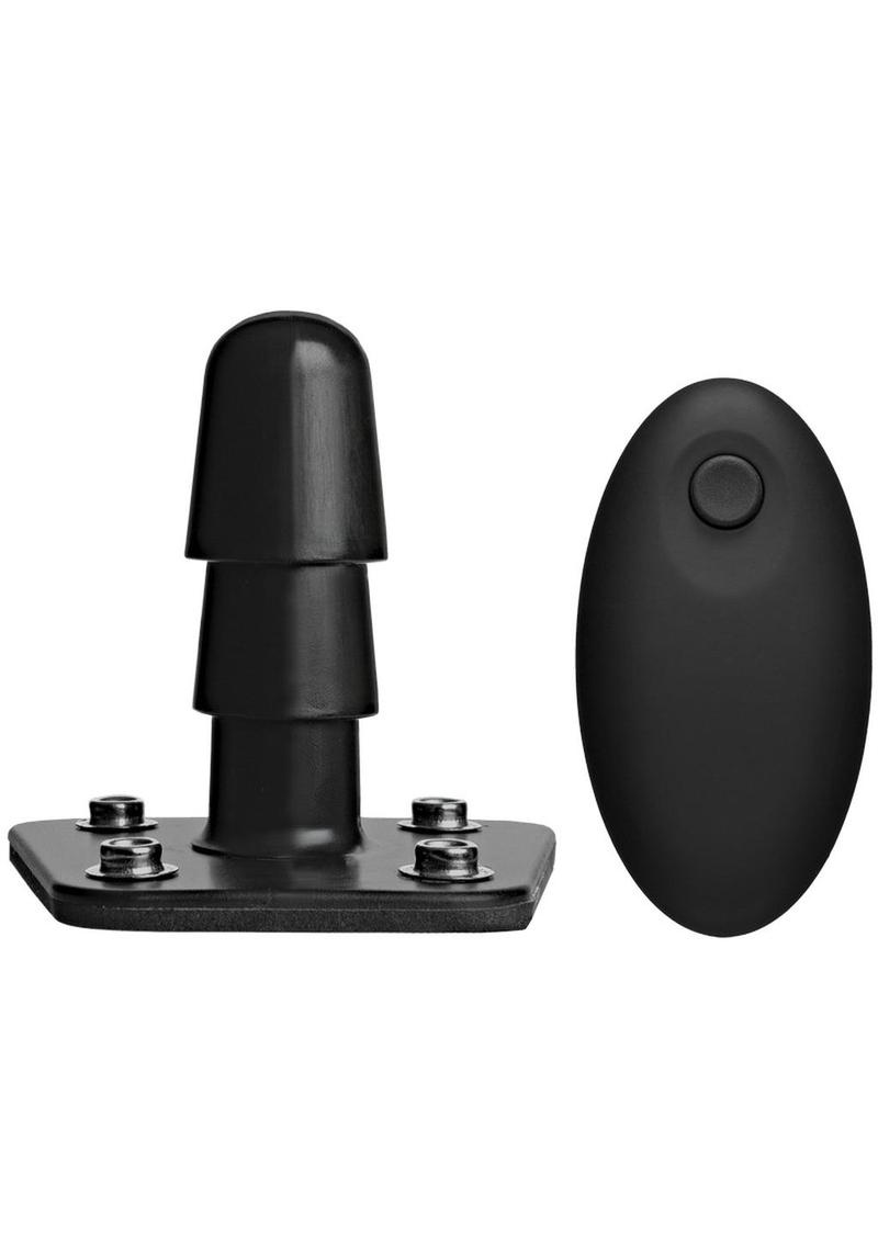 Vac-U-Lock Supreme Harness with Vibrating Plug and Remote Control