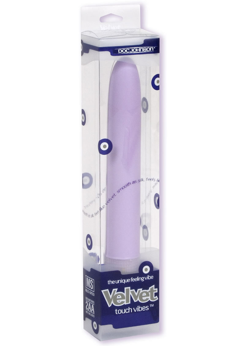Velvet Touch Vibes Waterproof Vibrator - Lavender/Purple - 7in
