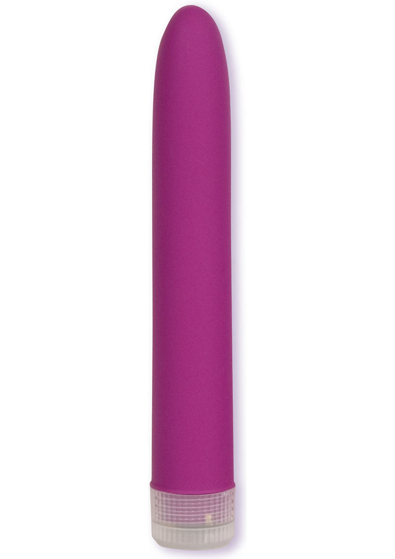 Velvet Touch Vibes Waterproof Vibrator - Magenta/Purple - 7in