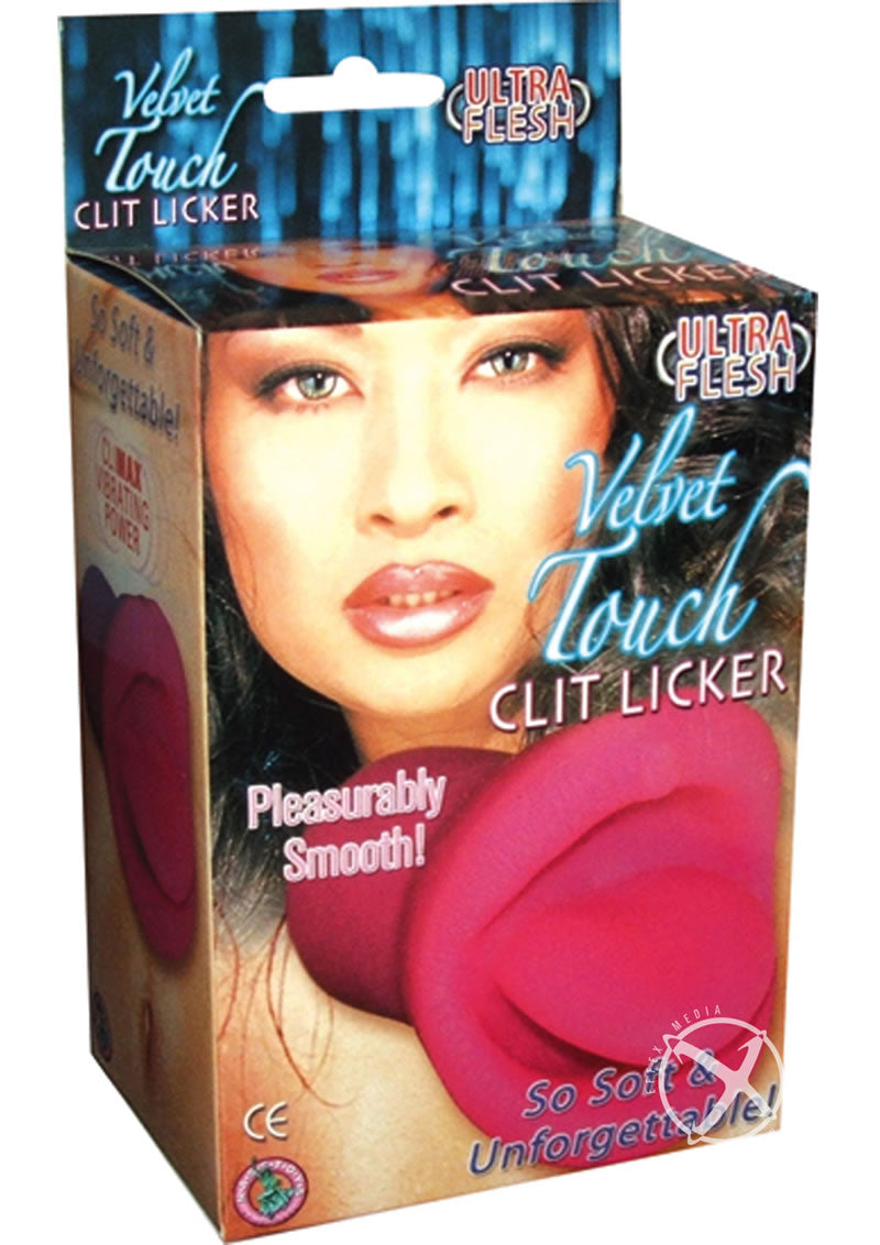 Velvet Touch Vibrating Clit Licker Vibrator - Hot Pink/Pink