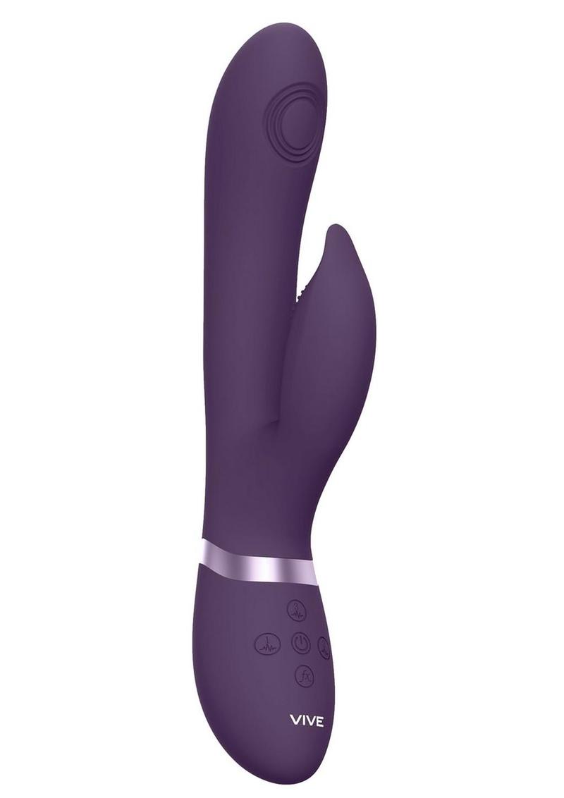 Vive Aimi Rechargeable Silicone Pulse Wave and Vibrating G-Spot Rabbit