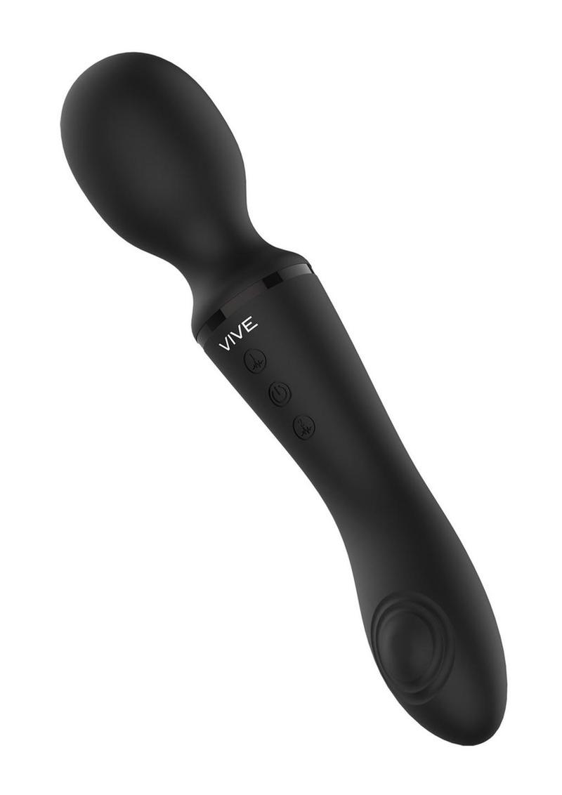 Vive Enora Rechargeable Silicone Double End Pulse Wave Wand and Vibrator