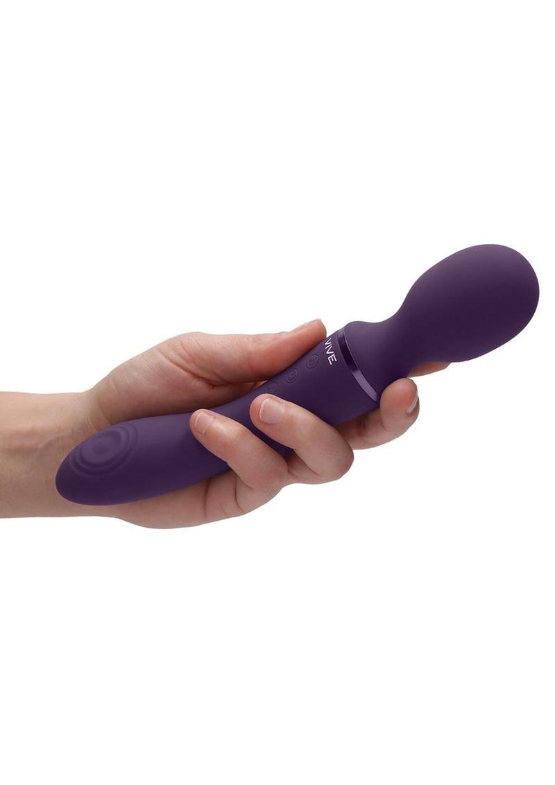 Vive Enora Rechargeable Silicone Double End Pulse Wave Wand and Vibrator