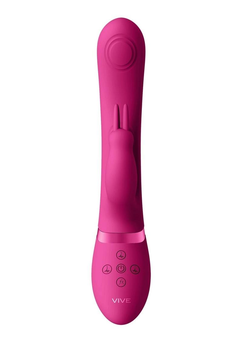 Vive May Dual Pulse-Wave and Vibrating C-Spot and G-Spot Rechargeable Silicone Rabbit