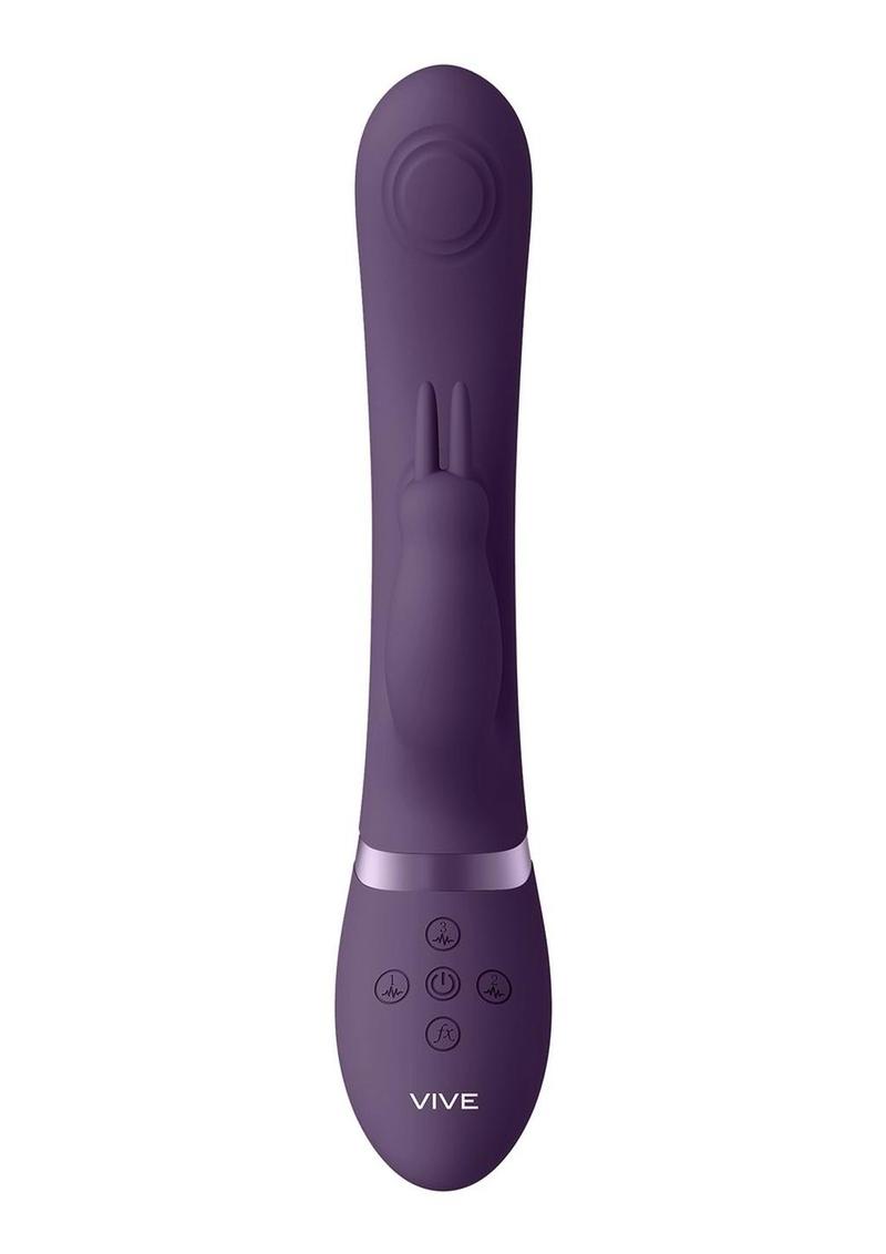 Vive May Dual Pulse-Wave and Vibrating C-Spot and G-Spot Rechargeable Silicone Rabbit
