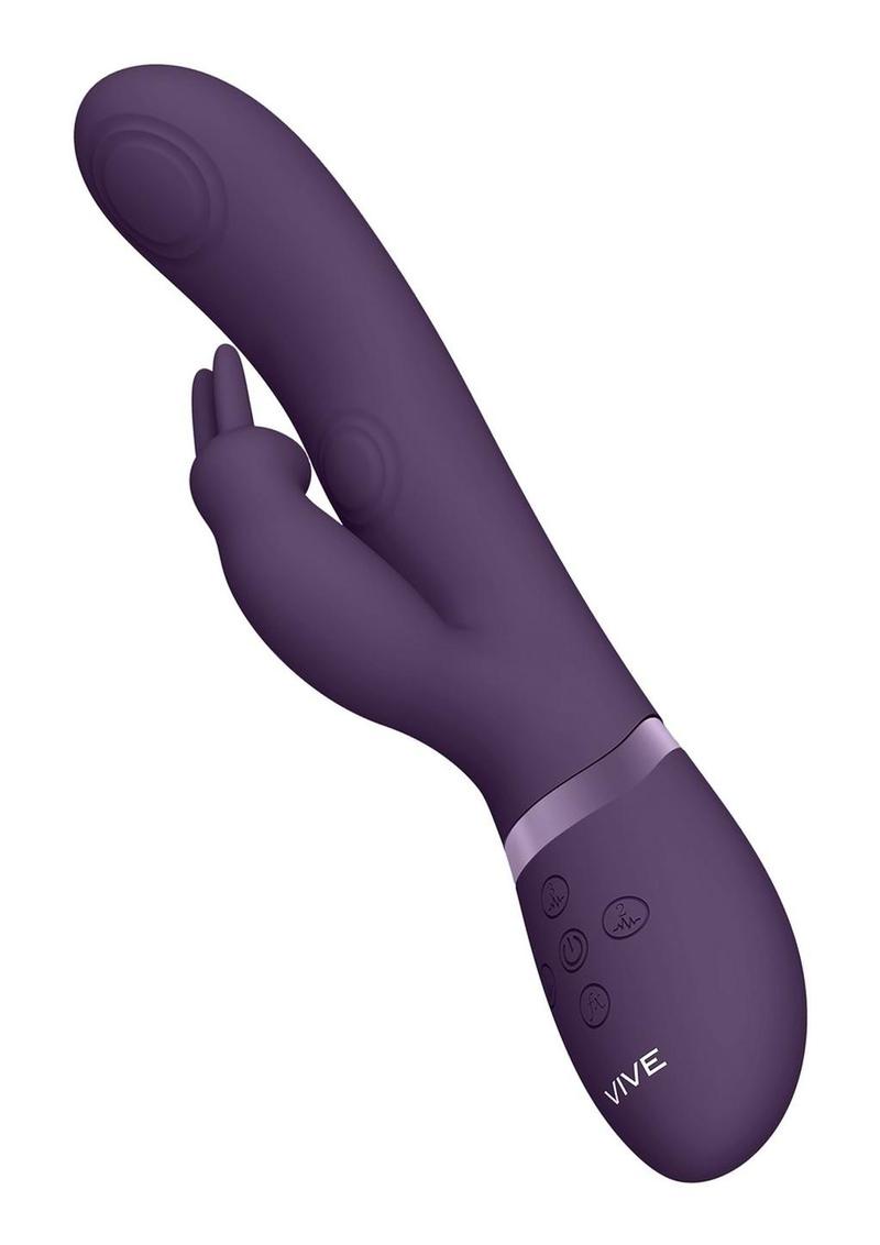 Vive May Dual Pulse-Wave and Vibrating C-Spot and G-Spot Rechargeable Silicone Rabbit