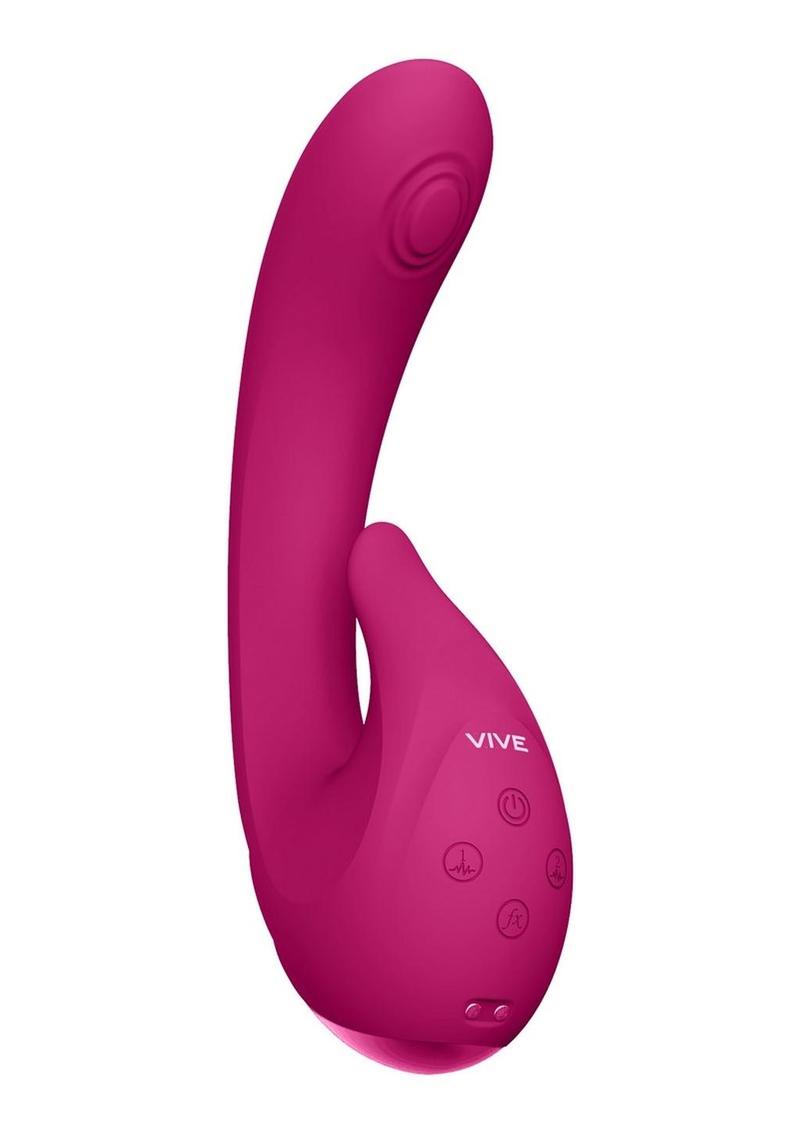 Vive Miki Rechargeable Silicone Pulse Wave and Flickering G-Spot Vibrator