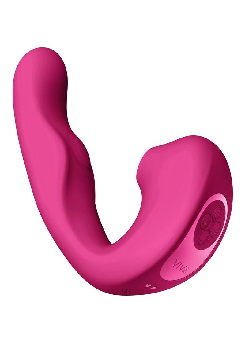 Vive Zaki Air Wave Pulse Wave and G-Spot Rechargeable Silicone Vibrator