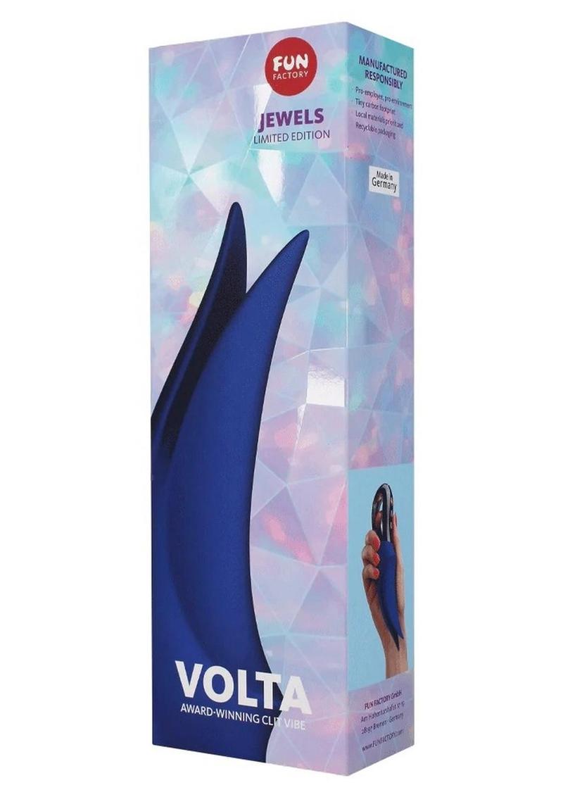 Volta Silicone Vibrating Stimulator - Blue/Sapphire