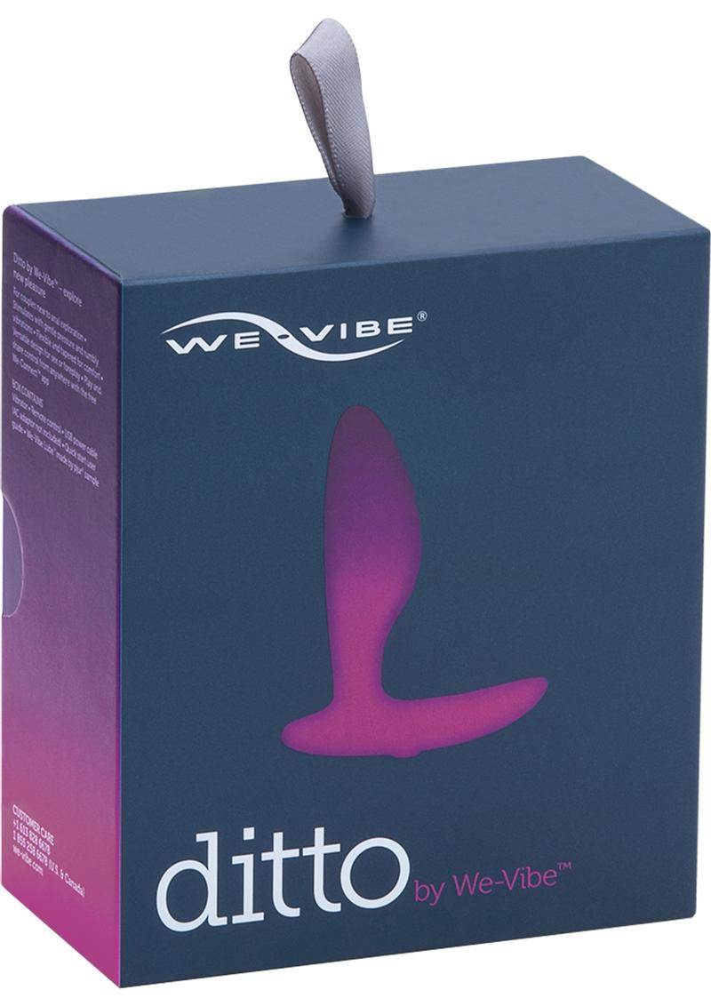 We-Vibe Ditto Vibrating Rechargeable Silicone Butt Plug with Remote Control - Purple