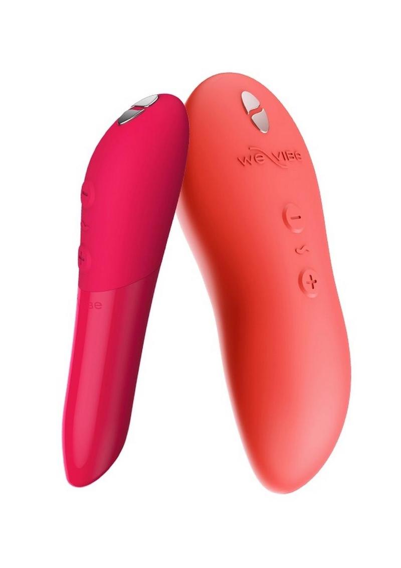 We-Vibe Forever Favorites Set Silicone Rechargeable Touch X and Tango X - Coral/Orange/Red