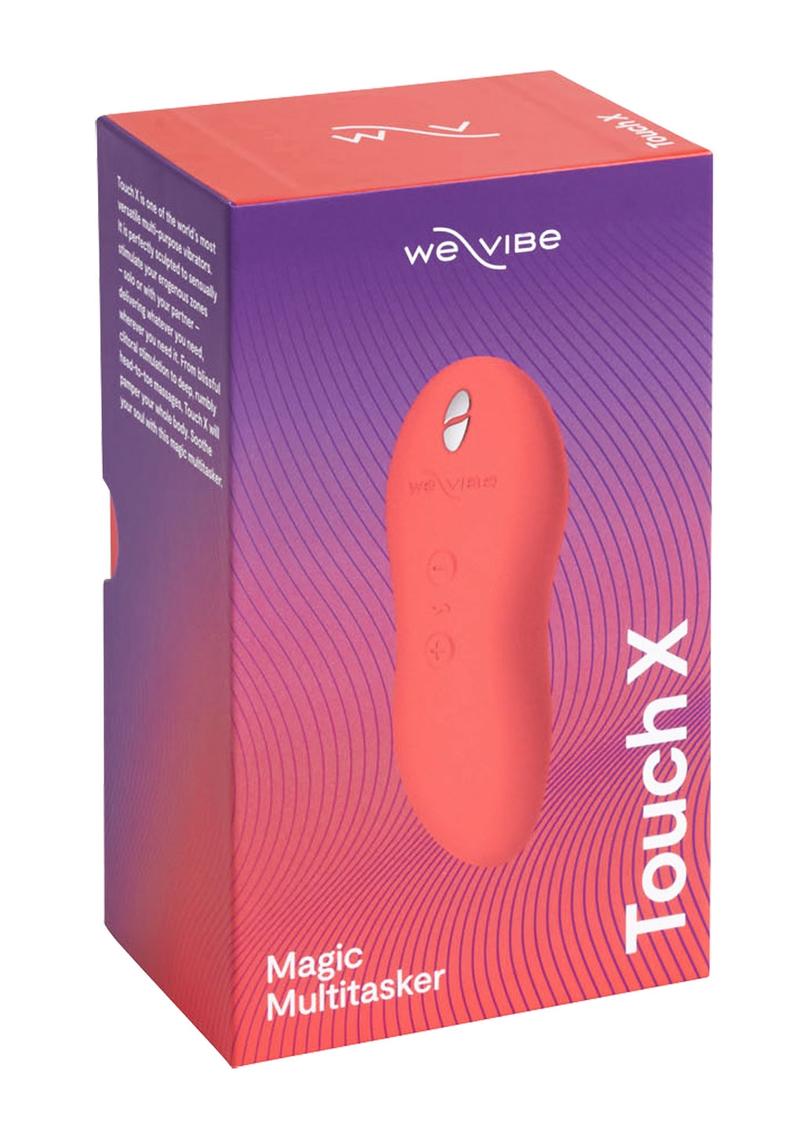 We-Vibe Touch X Rechargeable Silicone Clitoral Mini Vibrator - Crave - Coral