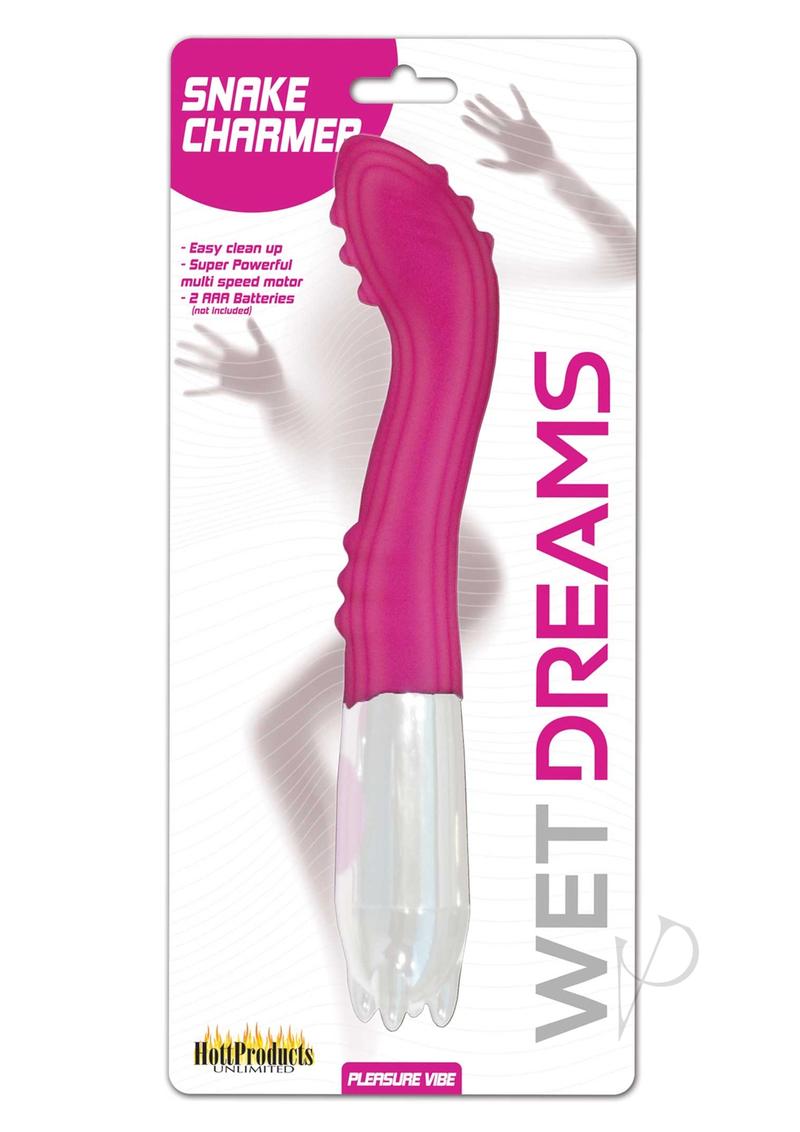 Wet Dreams Snake Charmer Textured Vibrator - Magenta/Pink