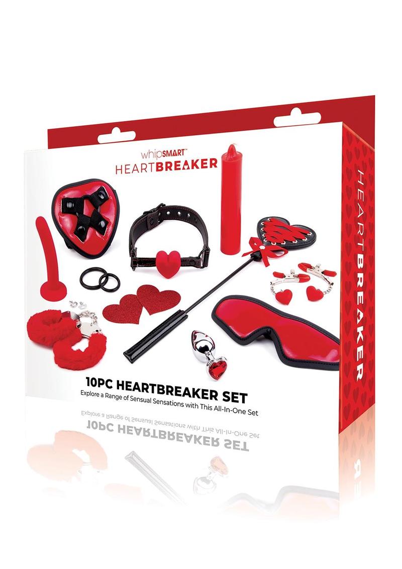 WhipSmart 10pc Heartbreaker - Black/Red - Set