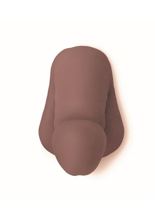 WhipSmart Soft and Discreet Packer - Chocolate - 4in