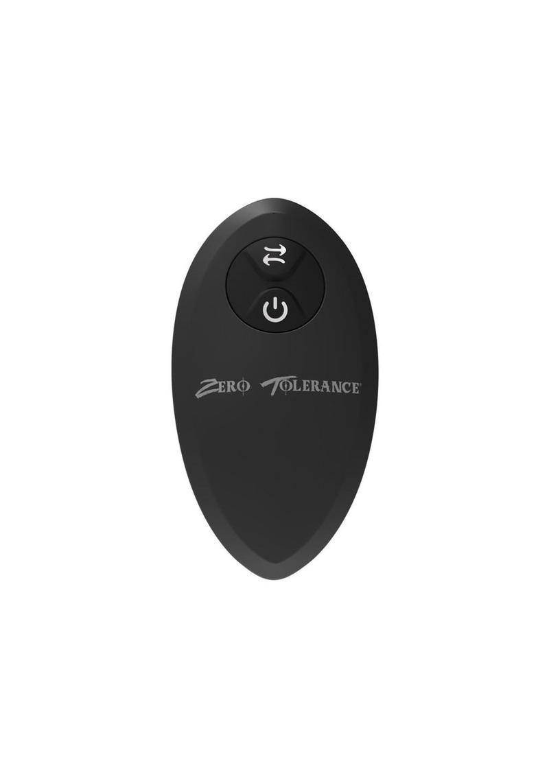 Zero Tolerance The One-Two Punch Silicone Rechargeable Prostate Massager with Remote Control