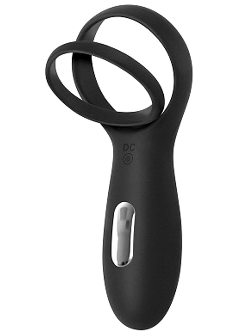 Zero Tolerance The Rechargeable Silicone Torpedo Vibrating Cock Ring - Black