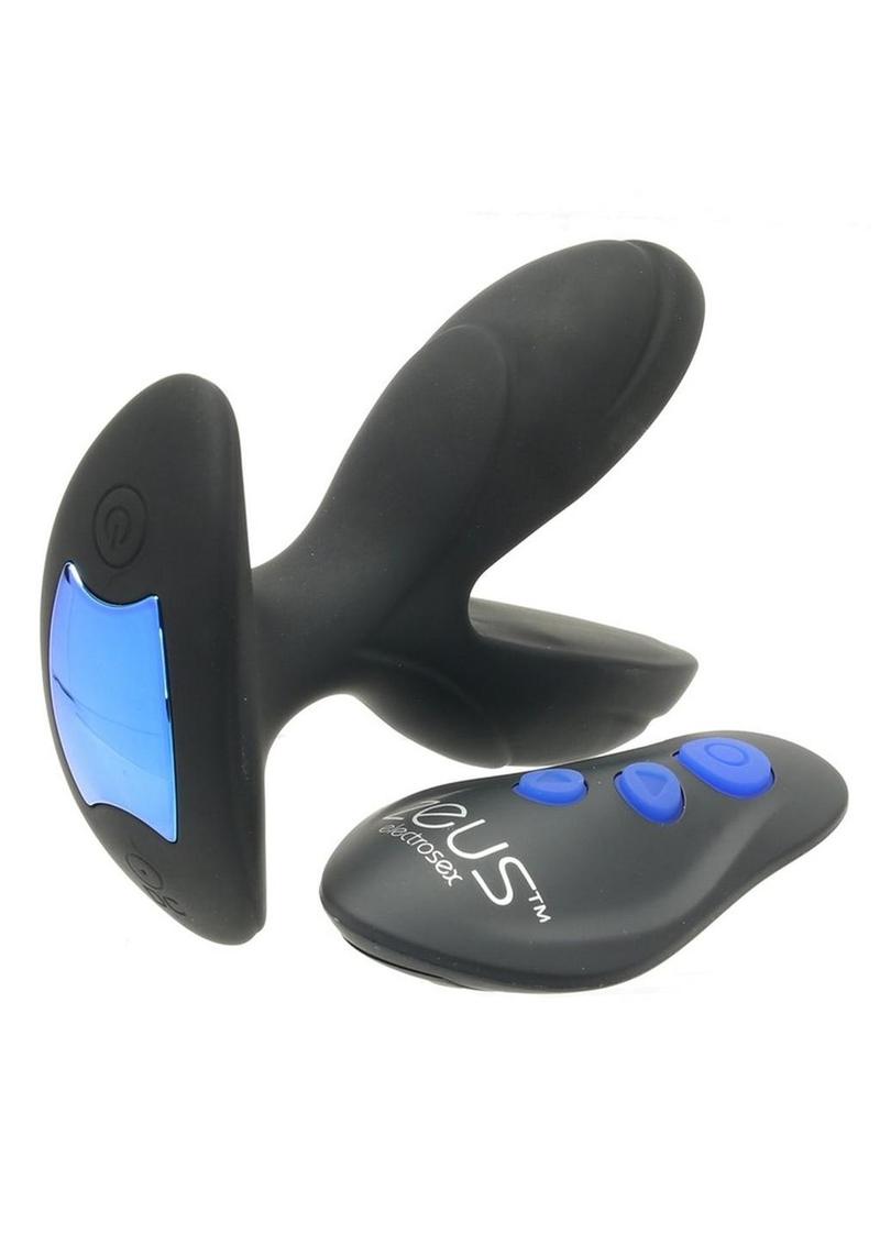 Zeus Electro-Spread 64x Vibrating and E-Stim Silicone Rechargeable Butt Plug with Remote Control