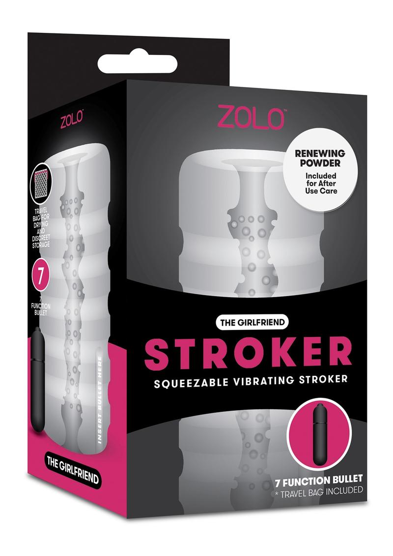 ZOLO Girlfriend Squeezable Vib Stroker - White