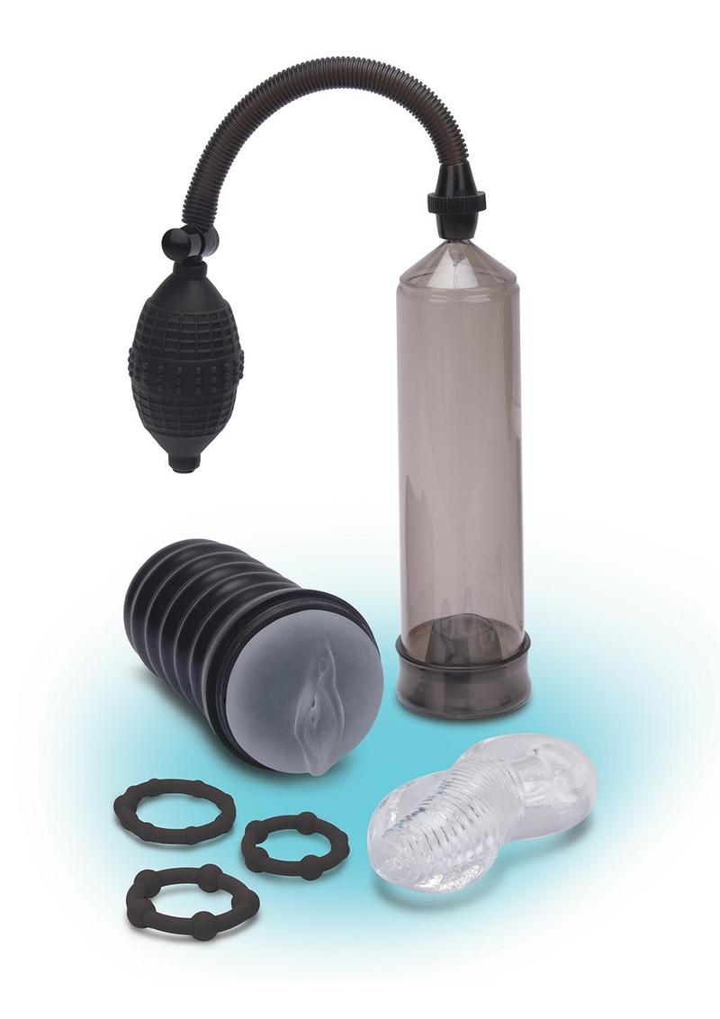 ZOLO Pump and Pleasure - Black/Clear - Set