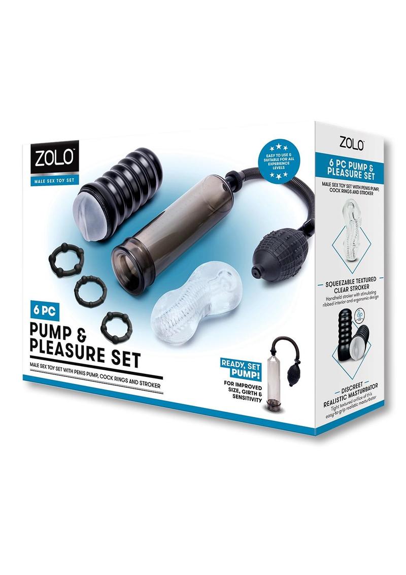 ZOLO Pump and Pleasure - Black/Clear - Set